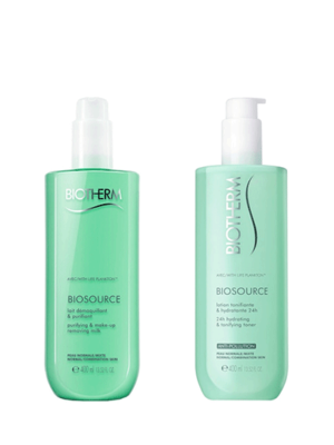 BIOTHERM BIOSOURCE KIT DEMAQUILLANT + LOTION TONIFIANTE