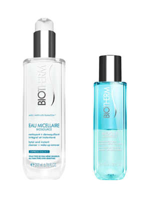 BIOTHERM EXPRESS DEMAQ BIOSOURCE EAU MICELLAIRE + BIOCILS WATERPROOF